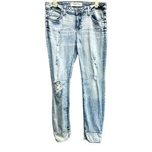 Hidden Jeans Distressed Light Wash Denim Pants Womens Size 29 Casual Everyday We